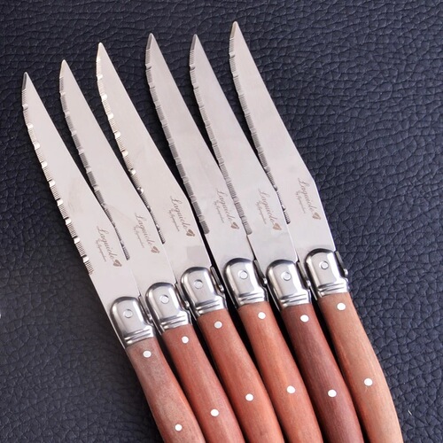 Cross-border Rosewood-handled Tableware Set Stainless Steel Western Tableware Wooden-handled Steak Knife Fork Dinner Knife Spoon Fork