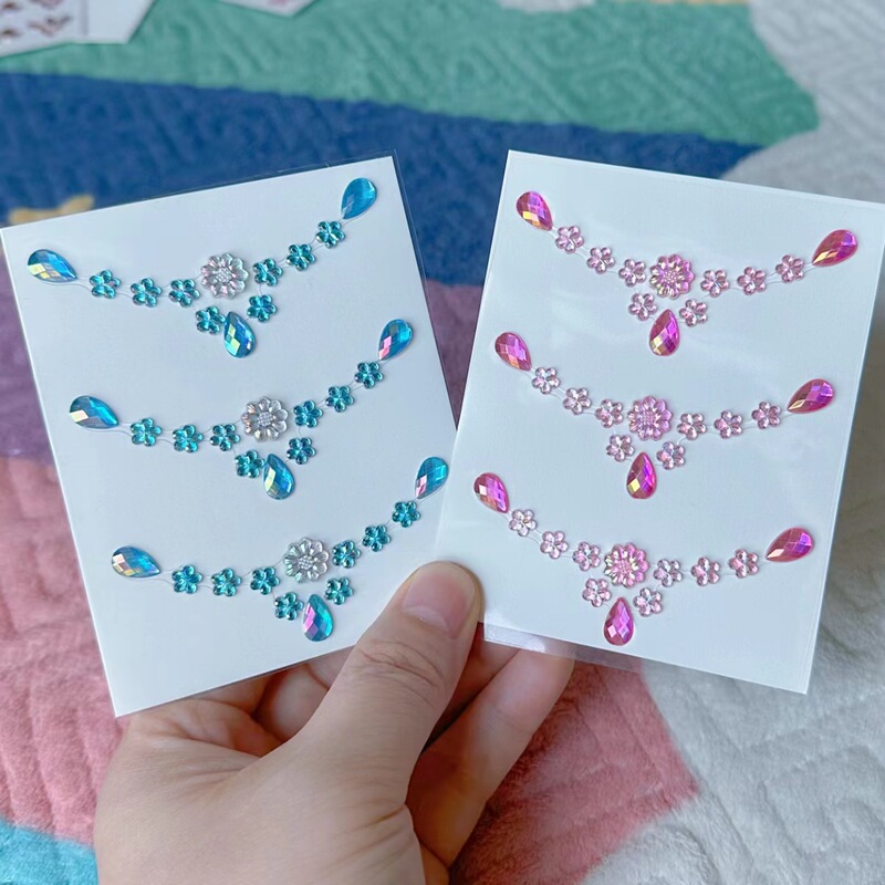 Eye makeup face accessories sequins bright diamond face tears Diamond stickers eye Pearl face diamond face decorative stickers face makeup