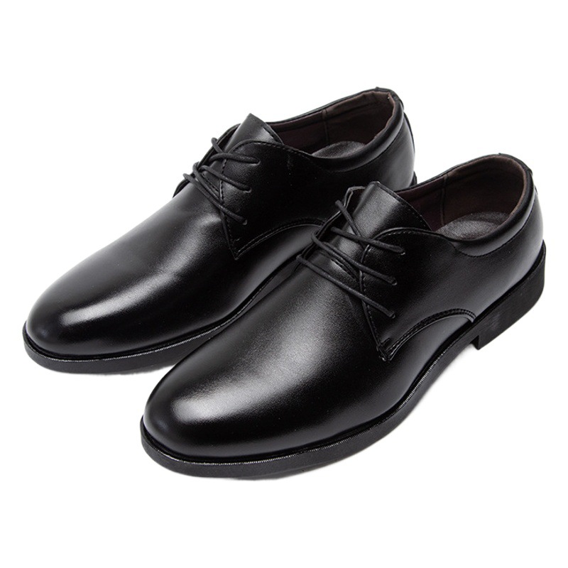 Primavera y otoño nuevos zapatos de cuero para hombres de negocios Británicos moda coreana zapatos casuales formales zapatos de hombre con cordones entrega de una sola pieza