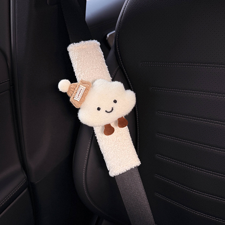 New creative cloud car car seat belt shoulder pad cute decorative anti-wear clothes a couple of women