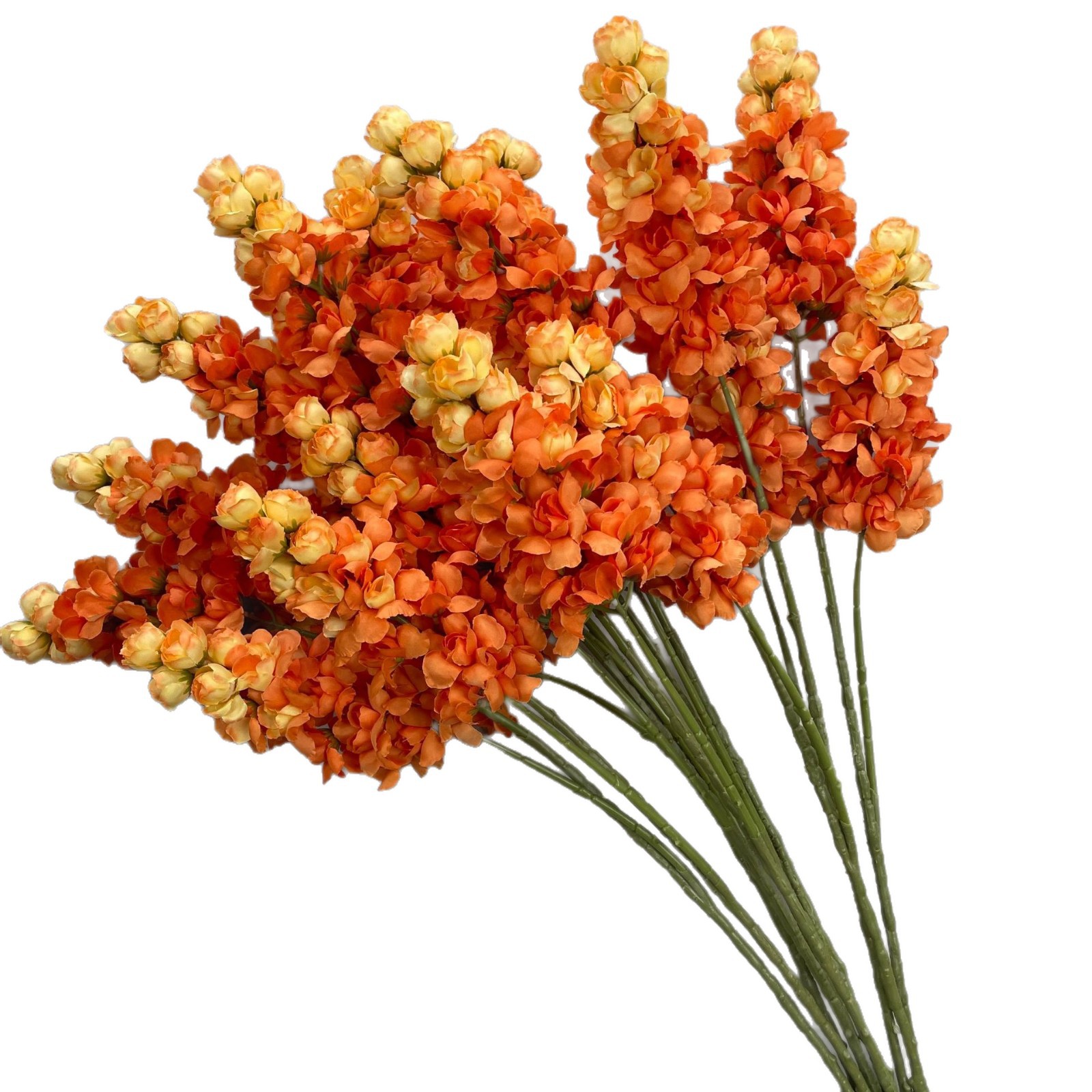 Orange artificial flower wedding artificial flower orange silk flower wedding background wall flower arrangement stage road lead decoration floral