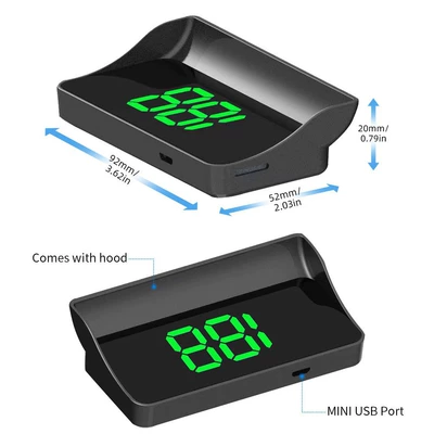 Vehicle HUD: Speed Display Kmh/Mph Popular