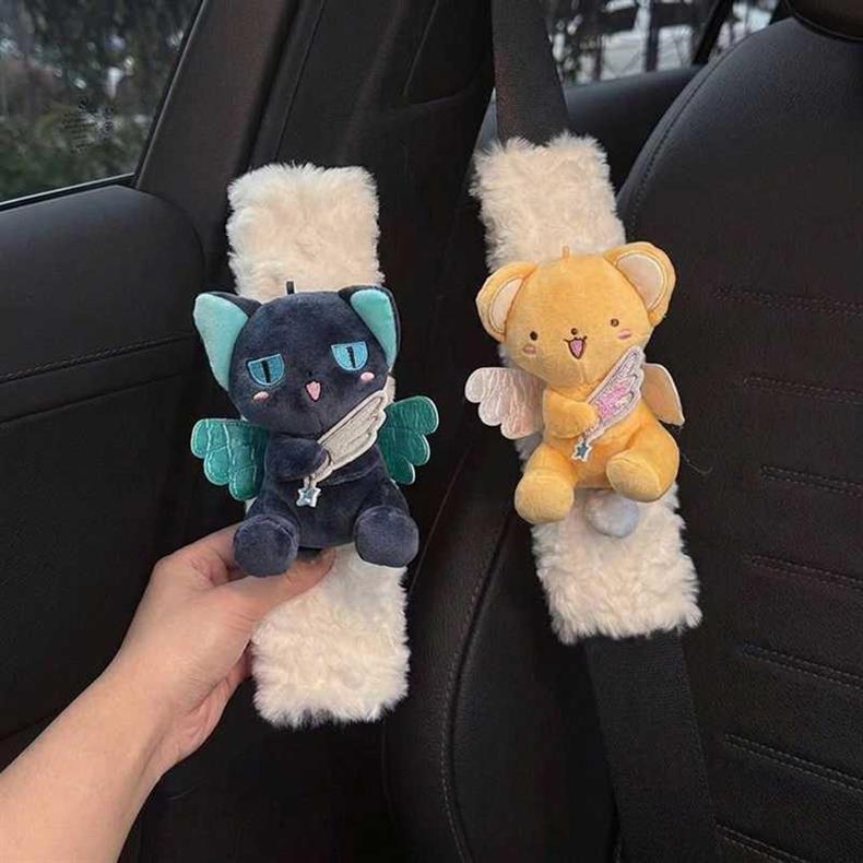 Car Seatbelt Shoulder Pads, Soft and Cute, Versatile Sakura Car Seatbelt Shoulder Protectors, Universal Protective Covers