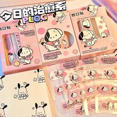 漫画バンドエイド止血ステッカーかわいい高颜値止血傷口ステッカーかわいい防水通気性パーチャ犬okトランポリン