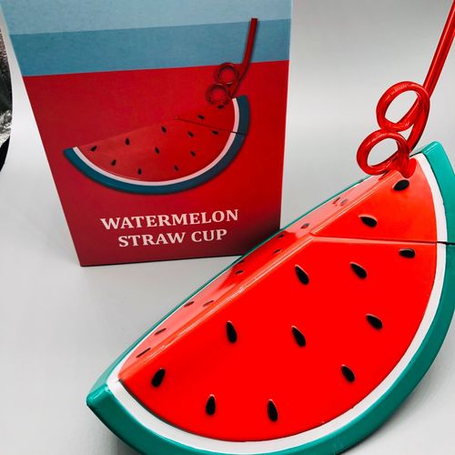 ins cartoon children student pineapple shaped plastic cup watermelon lemon summer straw cup handy water cup