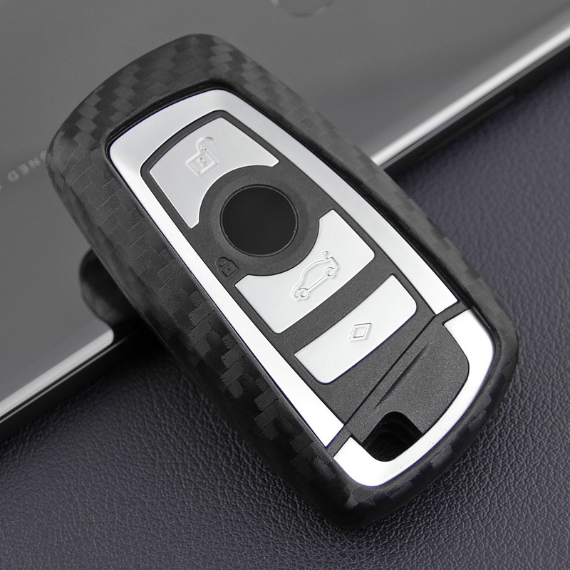 Suitable for BMW new 5 Series 3 Series 1 Series 320li528X3 X4 new car carbon fiber silicone key case Suitable for BMW new 5 Series 3 Series 1 Series 320li528X3 X4 new car carbon fiber silicone key case