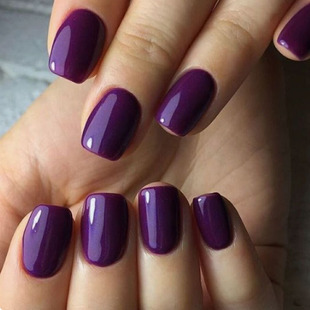 Multi-Color solid color European style purple White wearing nail finished fake nail patch nail detachable