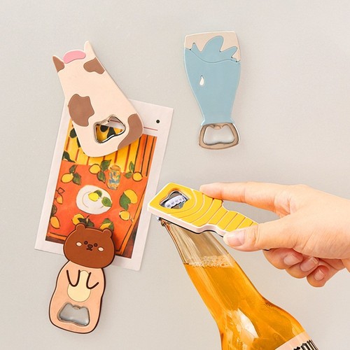 Beer opening artifact household bottle cap opener beer bottle opener creative personality refrigerator magnet bottle opener