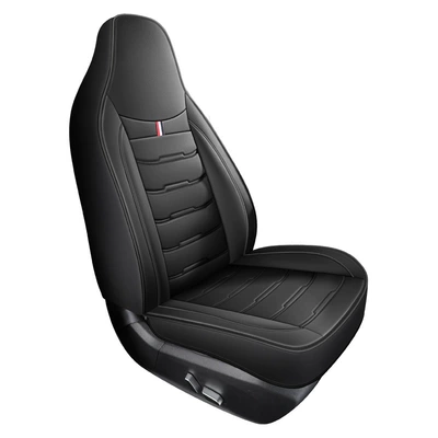 All-Inclusive One-Piece Head Full Leather Four Seasons Pad - textured-black-single-seat-one-piece-head-universal-for-five-seats