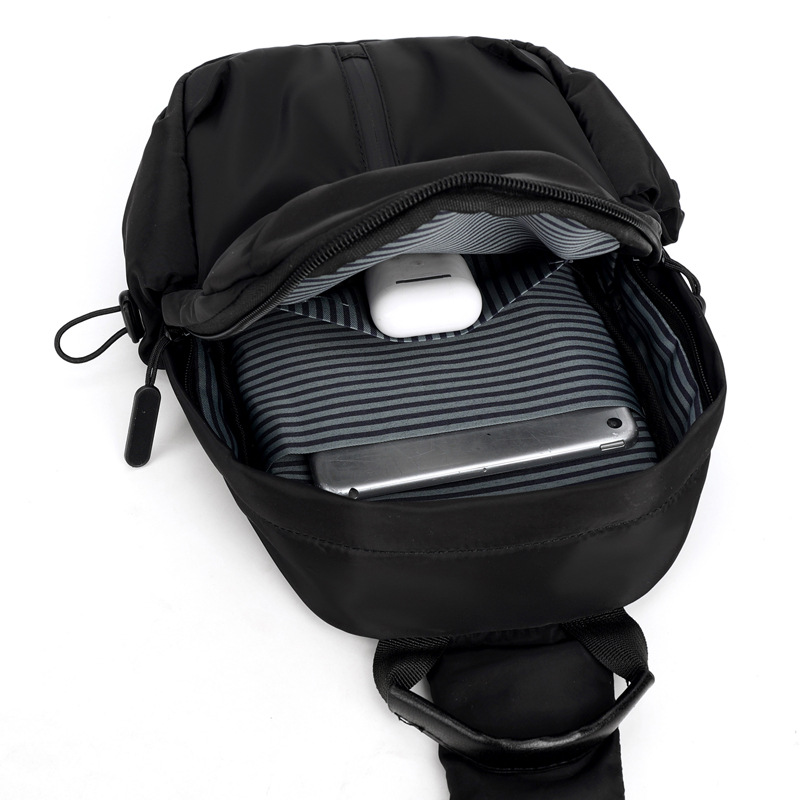 Transfronterizos nuevos hombres de negocios simple bolso de pecho de gran capacidad a prueba de salpicaduras multicapa bolso de hombro ligero mochila al por mayor