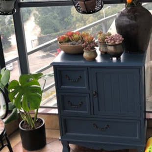 M$KY American country solid wood living room storage cabinet side cabinet retro drawer type small cabinet old bucket cabinet decoration storage