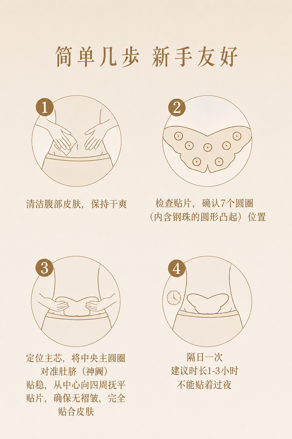Black Ginger Butterfly Patch Mugwort Moxibustion Sticker for Waist and Belly Warm Care preparation