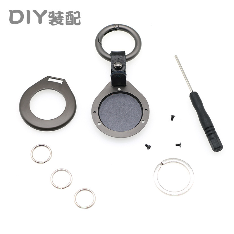 Nuevo AirTag funda protectora de Apple airtag llavero de metal anti-perdido tracker posicionamiento aleación funda protectora