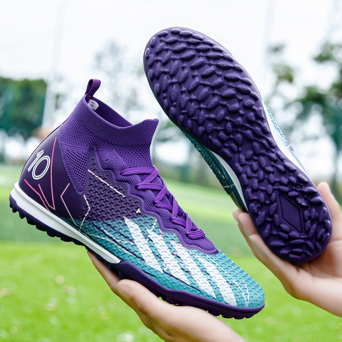 New High Top with Long Nails and Broken Nails, School Profsional Training Sho, Fashion Gradual Assassin Football_voghion.com