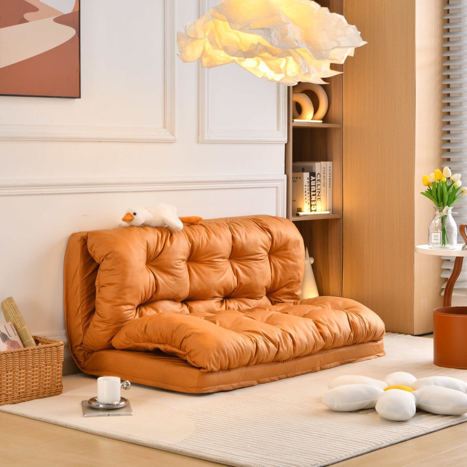Sofa That Can Recline and Sleep, Bed Chair, Tatami Single Sofa Bed, Trendy Small Sofa, Cute Trendy Folding Sofa