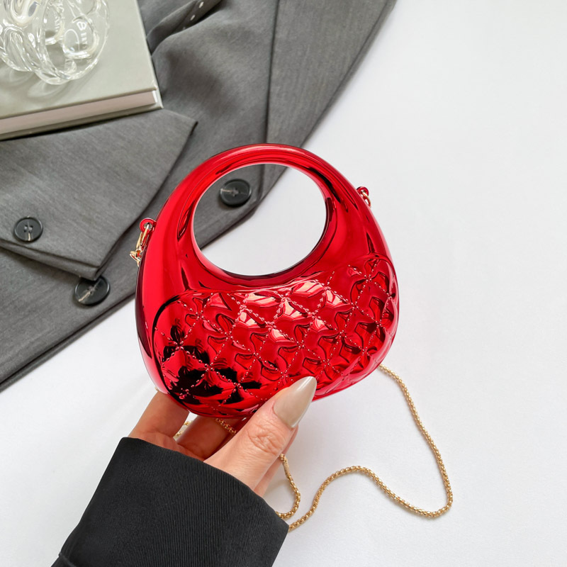 Elegante Gesteppte Dumpling Handtasche Mit Kette Schultertasche_voghion.com