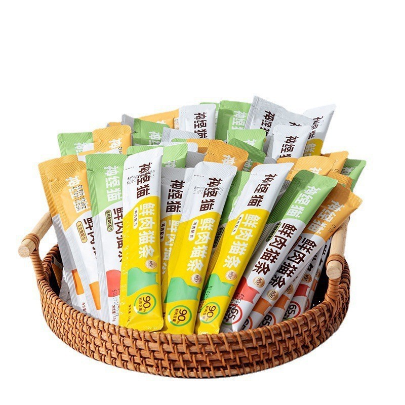 Gato carne fresca tira de gato perro pollo atún nutrición para gatitos bocadillos para gatos bibimbap comida para gatos