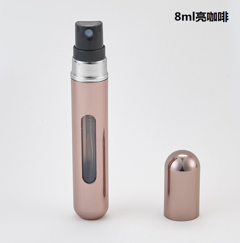 Nueva botella de perfume inferior de 8ml, botella de spray cosmético portátil recargable, botella de perfume autobomba