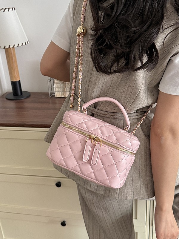 Bagos de mano de viento de fragancia para mujeres 2026 nueva cadena de textura de diamante bolso de hombro nicho bolso de caja de alta calidad