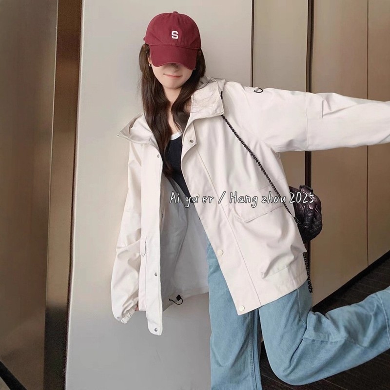 艾玉儿5801百搭大口袋设计连帽外套小军-不退换|undefined