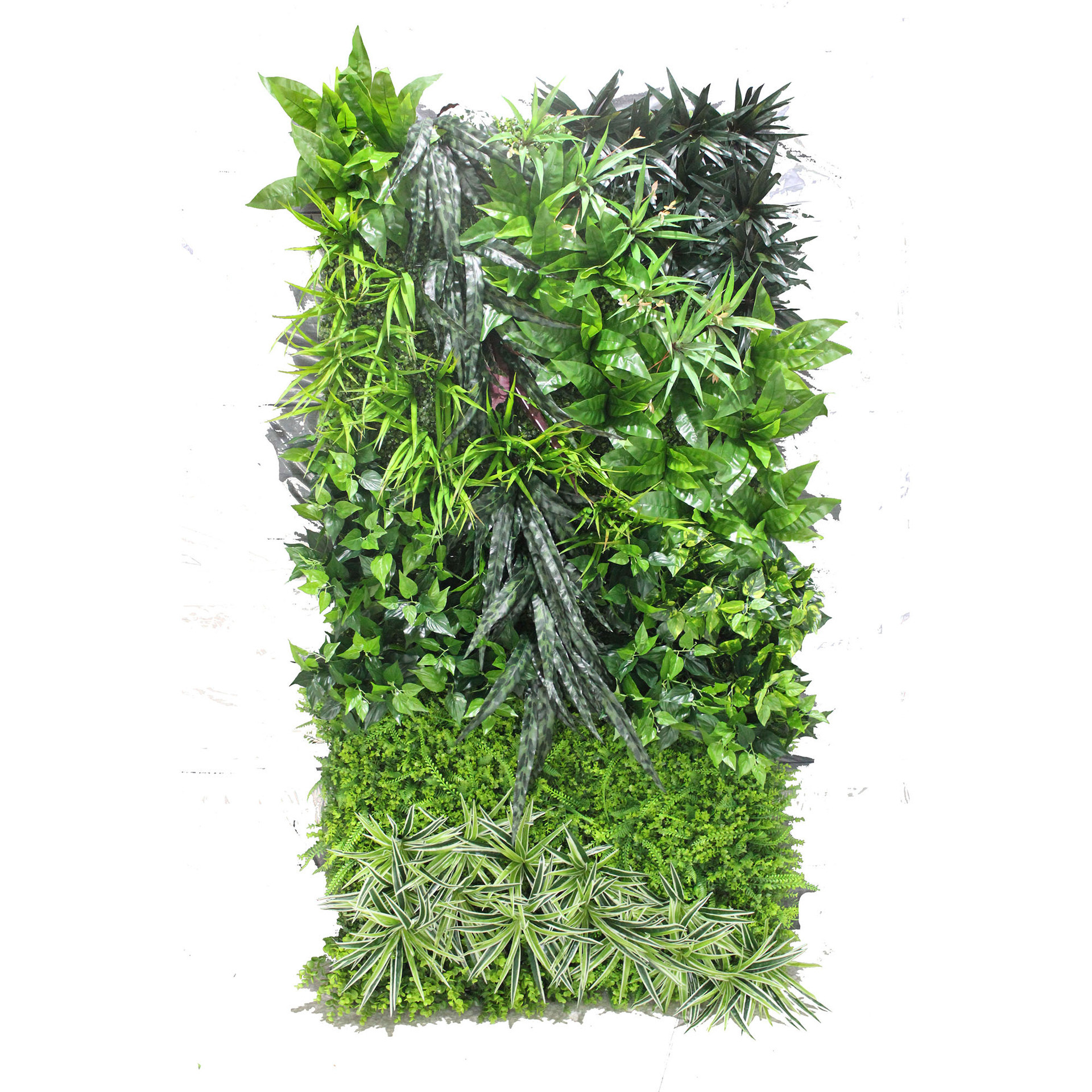 Pared de planta de simulación retardante de llama paisajismo interior y exterior pared decorativa de planta verde canal de partición de eucalipto pared de planta artificial