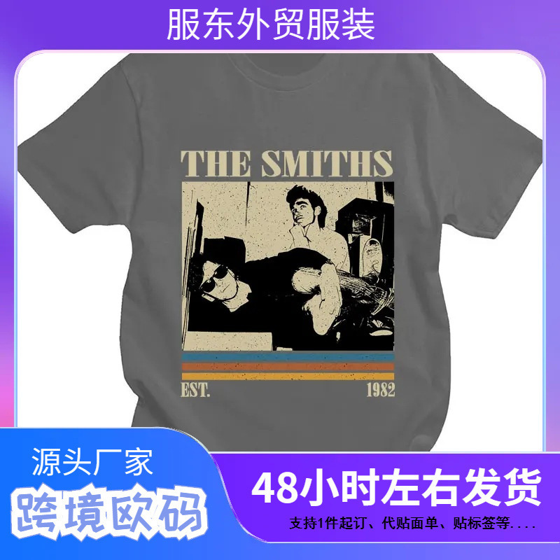 Vintage Style Band Smiths T-Shirt Flesh Is Murder Punk Hip Hop Tee Shirt Man Woman Cotton Summer Streetwear