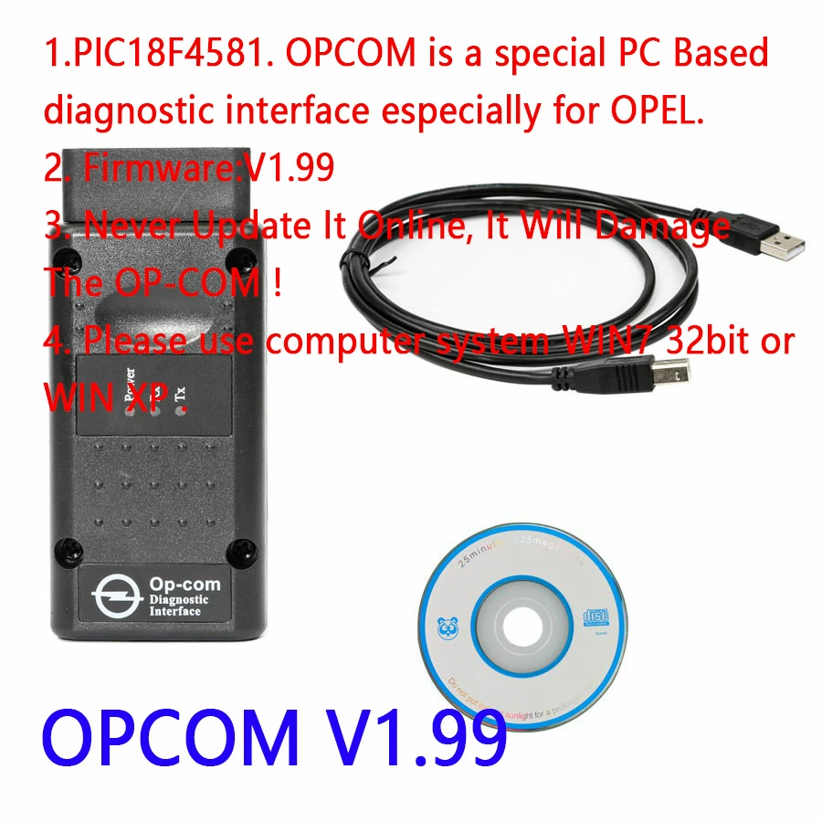 OPCOM V1.99 diagnostic tool 2014V для Opel Автомобильный детектор