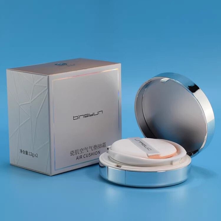 Bingyun Porcelain Air Cushion Bb Cream Is Light and Breathable. Comes with a Replacement Pack at an Affordable Price 1+1