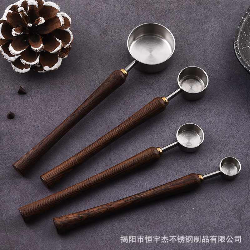 304 stainless steel long handle chicken wing wooden handle small…