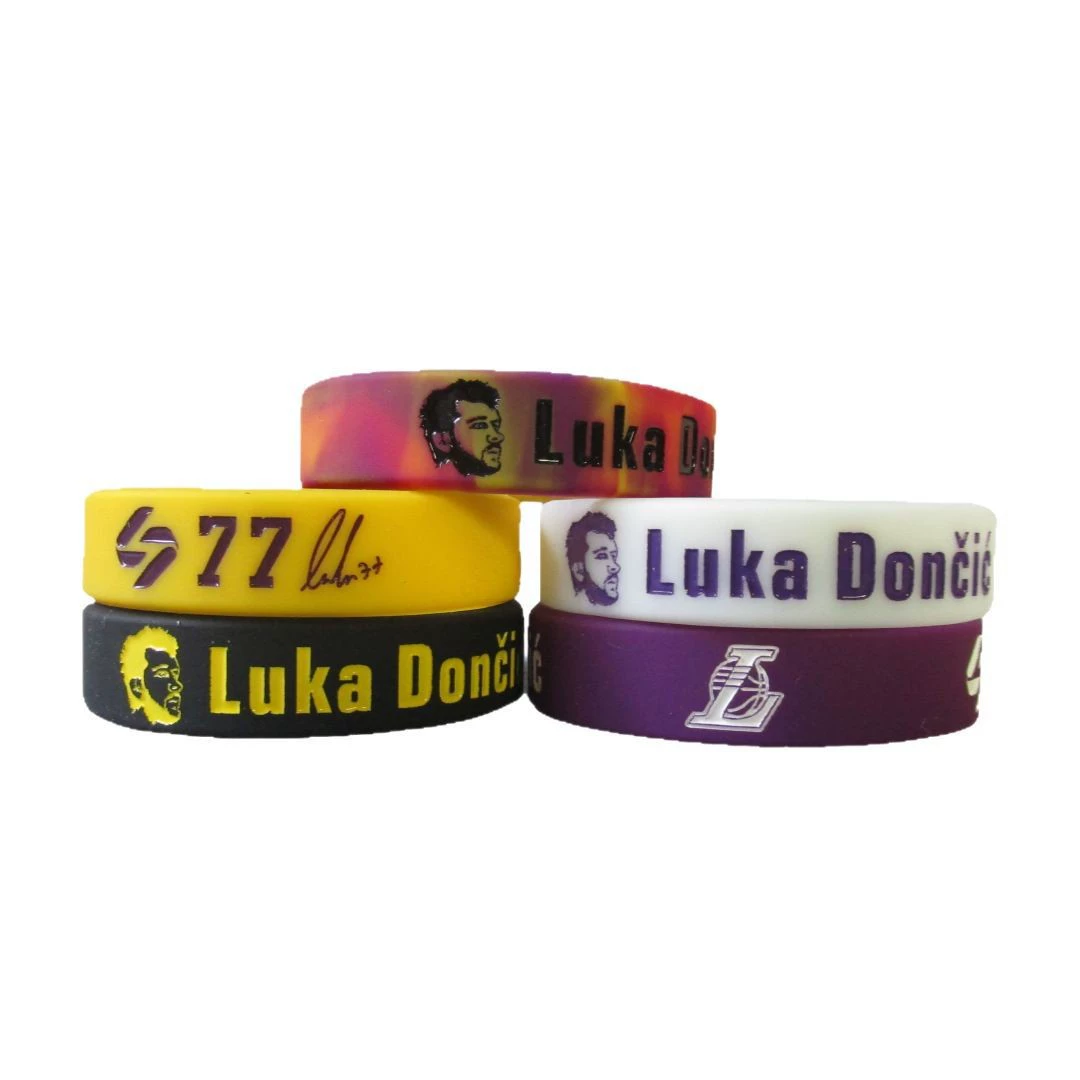NBA Lakers №77 Дончич аватар широкий спортивный браслет с подсветкой запястья фанатские аксессуары ученик Донг 77