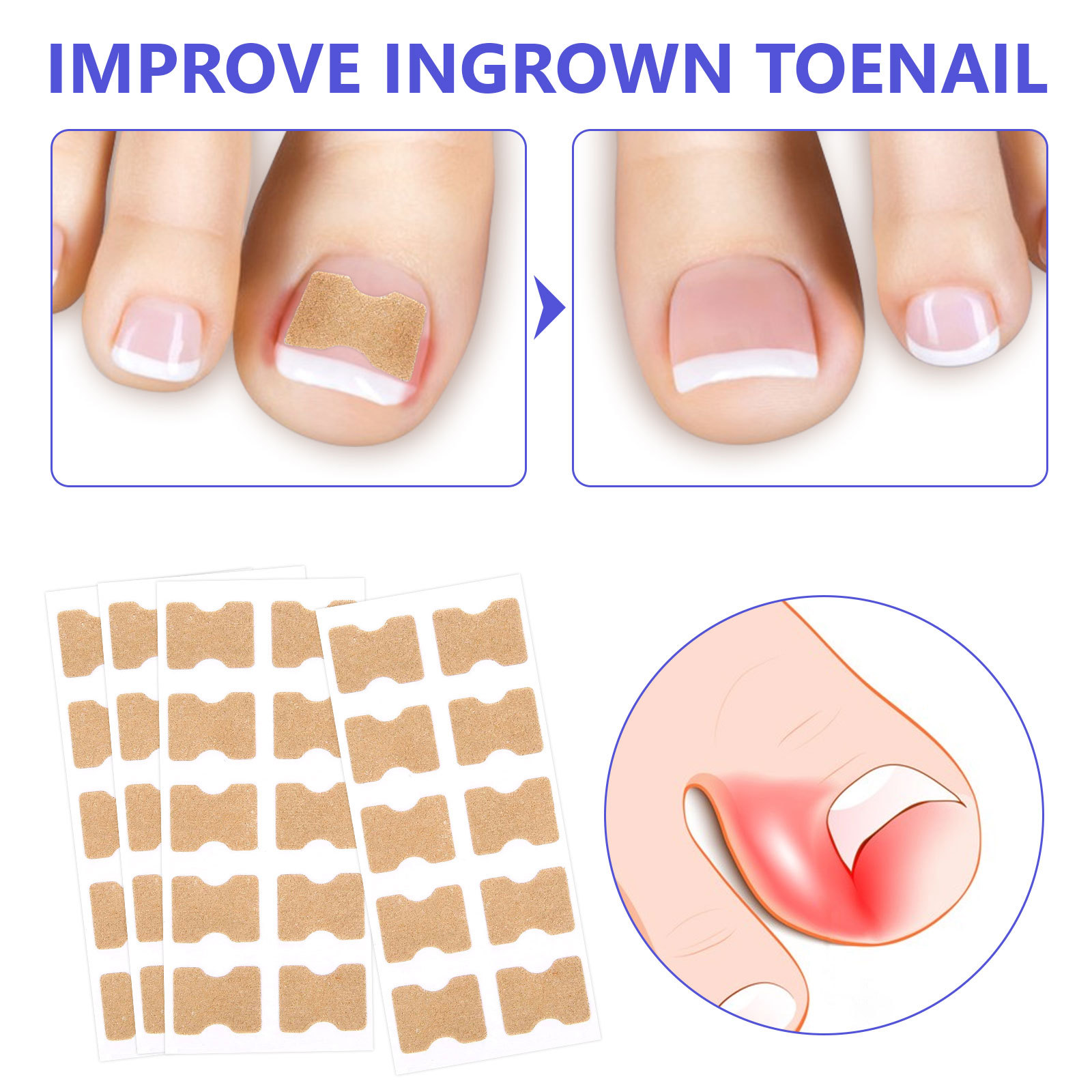 Letter Foot Care Simple Style Personal Care display picture 2