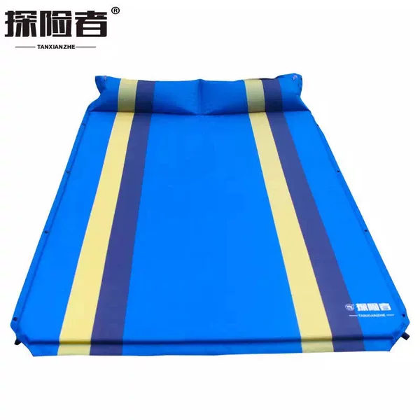 Explorers new single double flat folding can be combined with each other automatic inflatable mat outdoor moisture-proof mat lunch break mat