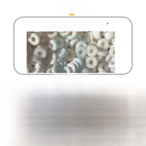 Fluoropolymer Sealing Washer with M8, M10, M12, M14 Screw Holes, White Sealing Gasket