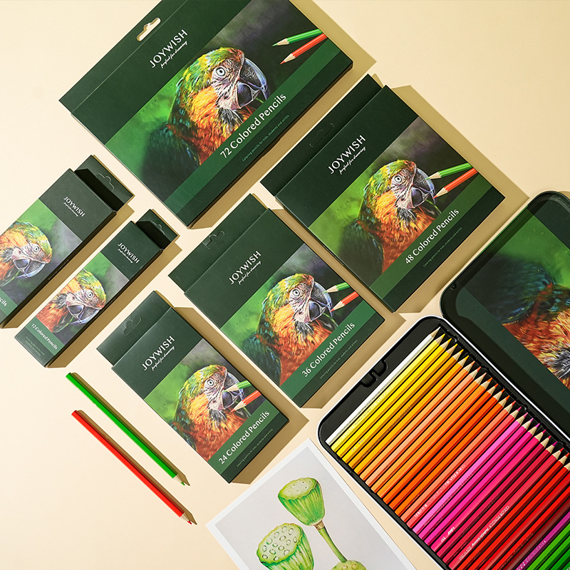 Papelería transfronteriza lápiz de plomo de color al por mayor pluma de color estudiante lápiz traje pintura Premio cartón Amazon