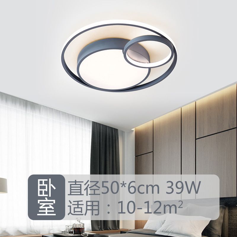 Lámparas modernas domésticas nórdicas lámparas de dormitorio principal lámparas de montaje simples lámparas de techo superbrillante nueva atmósfera ideas de dormitorio