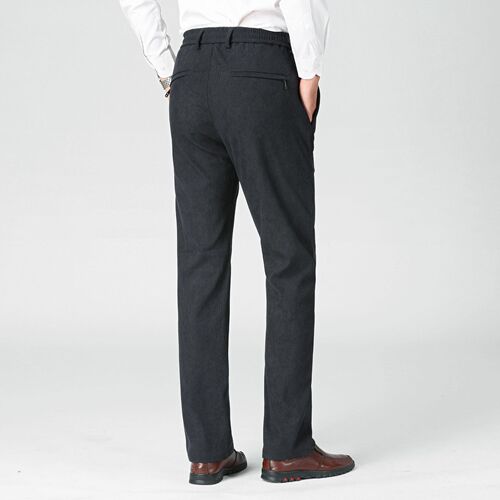Men's Spring and Autumn Pants for Middle-Aged and Elderly People, Loosely Fitted, Elastic Waistband, Suitable for Grandpa and Dad