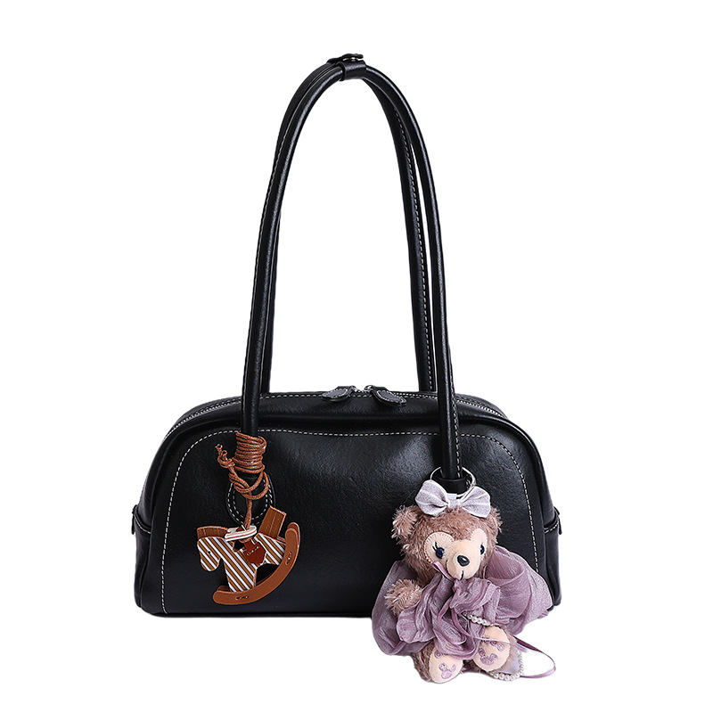 Bolsa de mano diaria coreana para mujeres 2026 nuevo bolso de brazo de estilo extranjero, bolso de hombro casual de moda image 7