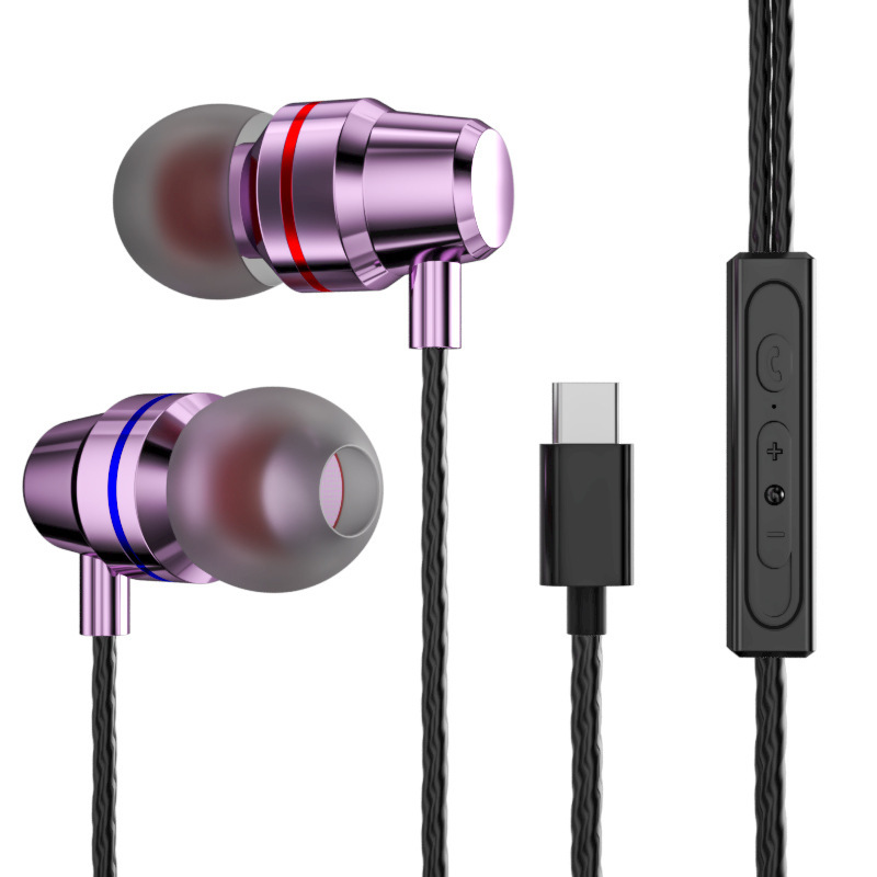 Auricular de doble bobina móvil en la oreja artefacto de juego de pollo adecuado para Apple Xiaomi teléfono móvil con cable auricular entrega de una pieza