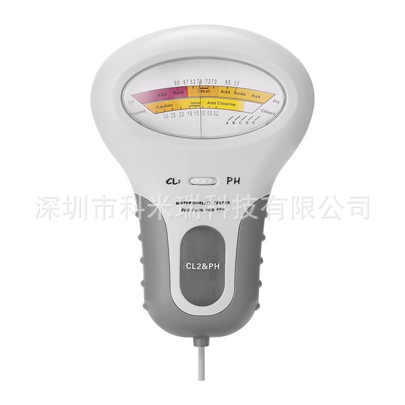 二合一PC102新款游泳池水质测试仪 PH测试笔 CL2 氯气检测仪pool