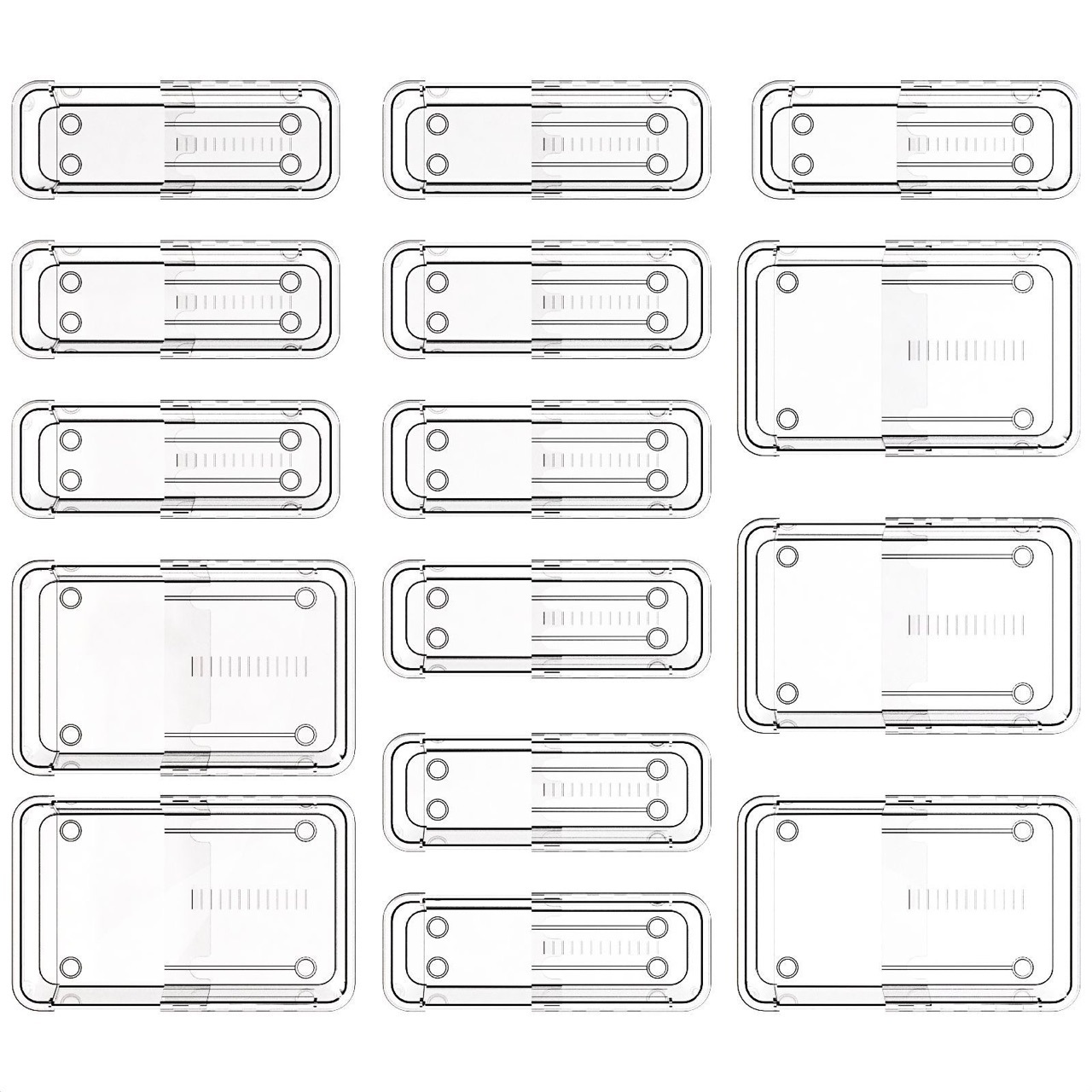 Transparent Drawer Partition Storage Box Can Be Freely Retractable and Stacked Storage Box Desktop Organization Debris Storage Compartment Box