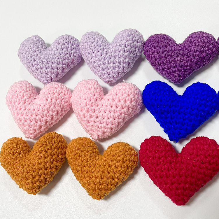 30g Weight Bag Pendant, Keychain Classification 1 Piece Quantity Daily Occasion yarn Material Heart Shape Pattern Unisex Gender Simple Style, Classic Style Style Heart Shape Women's Shoes Yarn 9