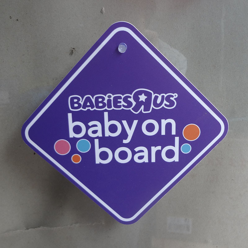 Baby on board pegatinas de succión de automóvil
