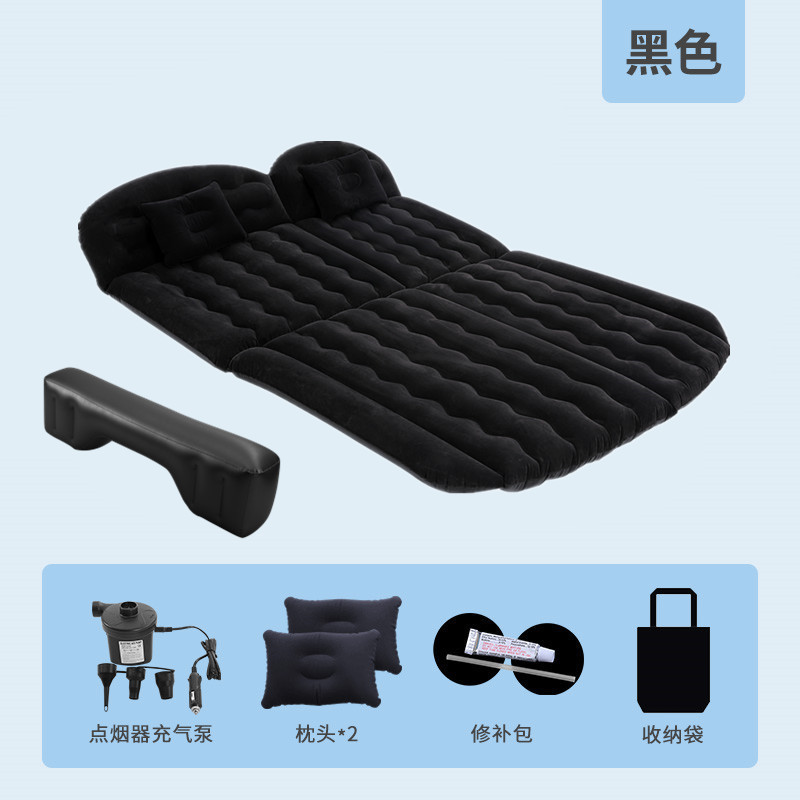Storage, luftikid Vehicle-mounted inflatable bed - t-style-suv-black-with-1-long-footrest