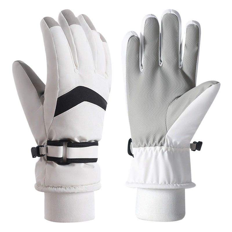Детские перчатки, зимние теплые перчатки для катания на лыжах, утолщенные и на флисовой подкладке, осенне-зимние ветрозащитные и морозостойкие, милые перчатки для велоспорта.