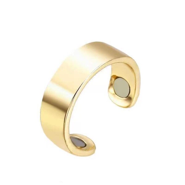 Creative magnetic golden one size ring