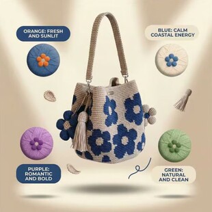 �羳������ƷHANDCRAFTED CROCHET FLOWER BAG�ֹ��h�������