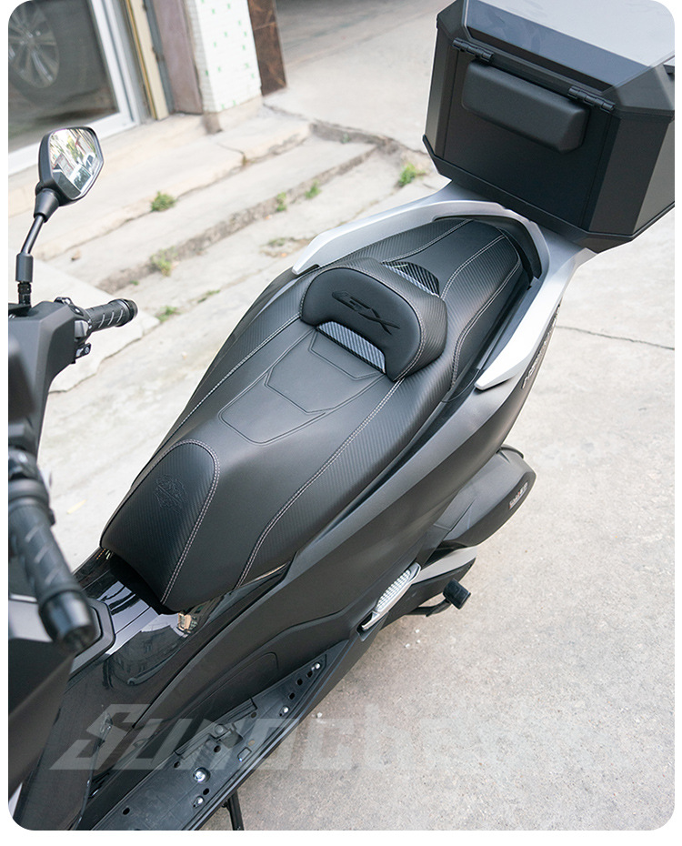 Suitable for Honda NS150GX modified motorcycle leather cushion assembly backrest lowered height breathable cushion