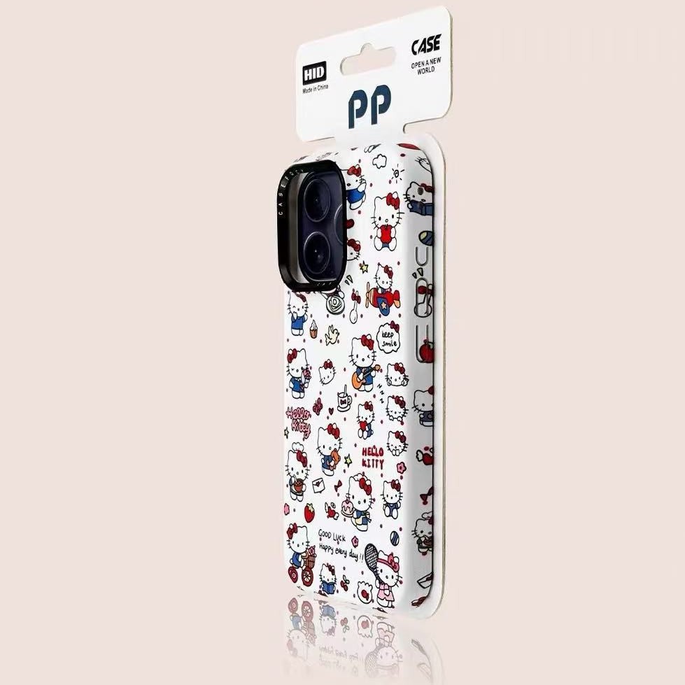 Divertido kt de dibujos animados de pantalla completa para iPhone15 película magnética 16ProMax funda para teléfono móvil 14 Apple 13 nuevo