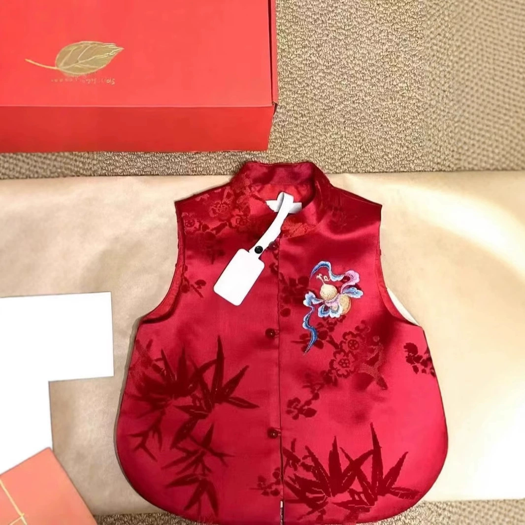 Детский жилет Fulu весной и осенью маленький толстый гусь