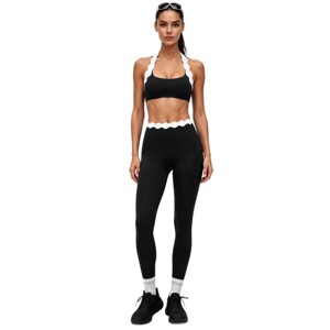 AYM039149 Shell-Trim Halter Bra and High-Waist Leggings Set Quick Dry Seamless Yoga Set Aoyema wholesale